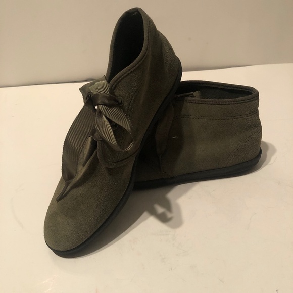Vintage Keds Essential size 5 1/2 m. Chukka suede leather boots, ribbon tie up - Picture 1 of 14